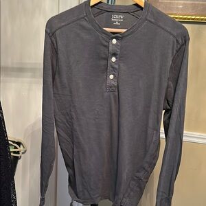J. Crew Gray Long Sleeve Tee